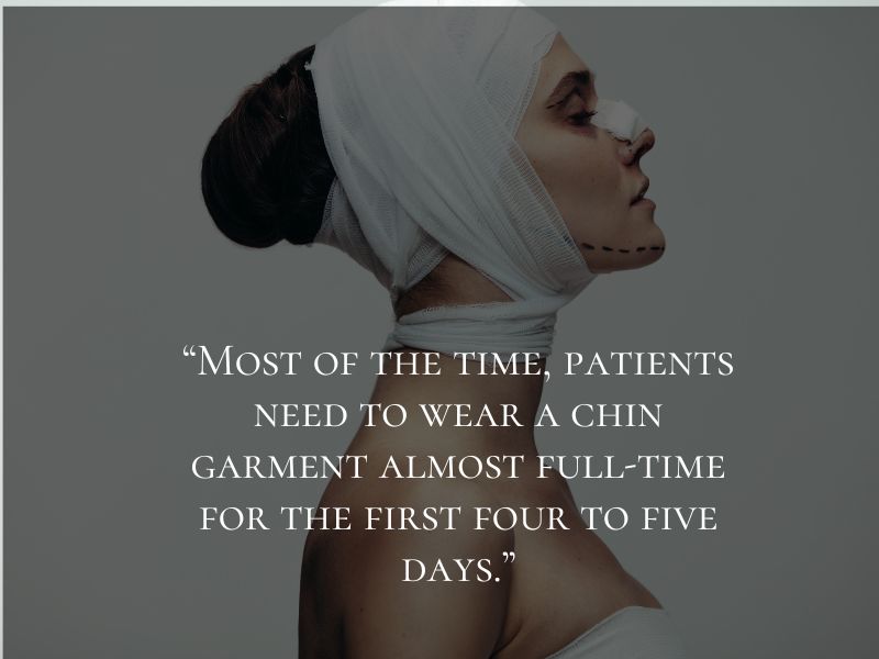 how long to wear compression after chin lipo