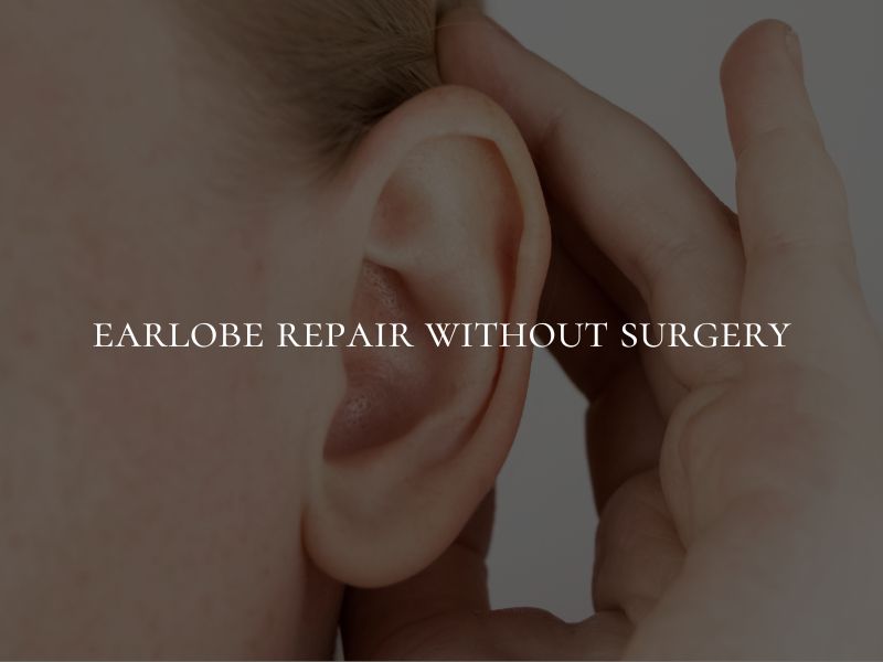 earlobe repair without surgery